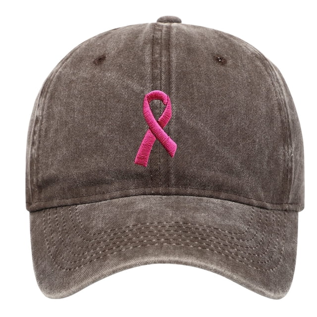 TIEVOSA UniCancer International Publicity Day Ribbon Embroidered Hats Baseball Hats Outdoor Sports Hats Hop Hat Letters
