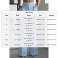 thumbnail image 2 of Cutuoiiu Women's Solid Color Wide Leg Pants High Waist Straight Trousers with Pockets for Work Office Daily Wear, 2 of 7