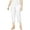 Bright White, variant on Womens Plus Newport Slim Leg Tummy Slimming Cropped Pants White 16W
