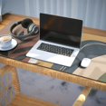 thumbnail image 3 of Long Mouse Pads for Desk,Brown Boho Geometric and Plant Pattern Desk Mats on Top Of Desks, Desk Mouse Pad Extra Large with 3mm Non-Slip Base and Stitched Edge for Gaming,Office,Work,Home 35.4"x15.7", 3 of 6