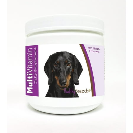 UPC: 0840235117186 | Healthy Breeds Dog Multi-Vitamin Soft Chew for Dachshund  Daily Vitamin and Mineral Supplement  60 Count