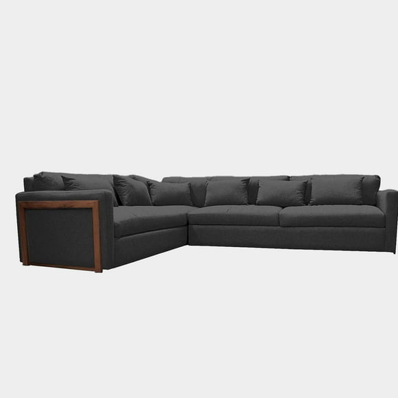 Sala Esquina Zahara Normal Curri Black - DC Inlab Muebles Modelo D