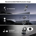 thumbnail image 2 of XO Simple is Beauty Vacuum Suction Magnetic Phone Holder, Strong Suction Magnetic Car Phone Holder Mount Foldable Phone Stand for iPhone16/15/14/13/12, Mirror/Glass/Screen(Not Charge Phone), 2 of 9