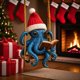thumbnail image 4 of Uuiauoio Christmas Octopus 2D Flat Pendant for Backpack and Keychain, Festive Holiday Gift with Design, Durable Ornament for Bag Charm and Seasonal Accessory, 4 of 5
