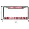 thumbnail image 4 of Indiana NCAA Hoosiers Standard Size Chrome License Plate Frame - It Sparkles! - Let's Go!, 4 of 6
