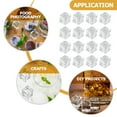 thumbnail image 3 of 600 pcs  Fake Ice Cubes Artificial Clear Ice Cubes Simulated Ice Cubes Props, 3 of 6