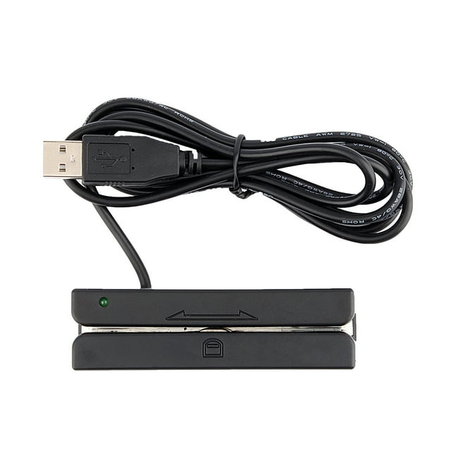 Magnetic Card, Stripe Card Reader Does Not Need Any Driver Or Software For Reads ISO7811 AAMVA And Most Other Card Data Formats For Magstripe Cards