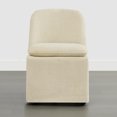 thumbnail image 6 of Spruce & Spring Slipcover Dining Chair with Upholstery and Hidden Casters Set of 2, Sand, 6 of 10