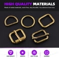 thumbnail image 3 of Kit de 50 Hebillas de Metal Bronce de 2.5 cm Swpeet, 3 of 7