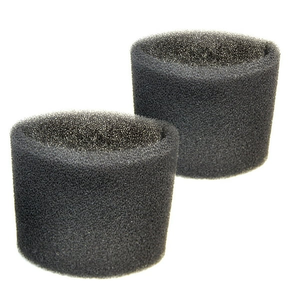HQRP 2 Foam Filter Sleeves for Shop-Vac 500M, 500X, 5010, 5015, 5020, 5025, 5275, 6045, 6045AH, 6060, 610A, 610B, 600BH150 Wet Dry Vacuums