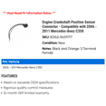 thumbnail image 2 of Engine Crankshaft Position Sensor Connector - Compatible with 2006 - 2011 Mercedes-Benz C350 2007 2008 2009 2010, 2 of 2