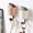 Brown, variant on JZCHUNTOY No-Drill Creative Gravity Adhesive Wall Hook, 1pc Self-Adhesive Heavy Duty Hanger, Waterproof Automatic Locking Durable Hook for Bathroom Kitchen Wardrobe to Hang Clothes Towels Kitchenware