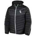 thumbnail image 2 of Men's G-III Sports by Carl Banks Black Chicago White Sox Splitter Soft Down Touch Full-Zip Hoodie Jacket, 2 of 4