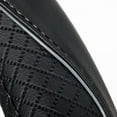 thumbnail image 2 of Car Steering Wheel Cover, Anti-Slip, Safety, Soft, Breathable, Heavy Duty, Thick, Full Surround, Sports Style, Black with Gray line, 2 of 10