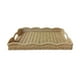 thumbnail image 4 of Bandeja para servir de imitación de ratán, cesta para servir, bandeja decorativa multiusos tejida a mano para la mesa de café como centro de mesa para Albaricoque, 4 of 9
