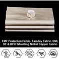 thumbnail image 4 of 1 set 2pcs Faraday Fabric Kit 43 x 39 Inch Conductive Shielding Faraday Cloth Fabric 36 Inch Faraday Cloth Tape Anti Radiation Fabric EMI Shielding Interference Signal Blocking RFID RF Shield, 4 of 6