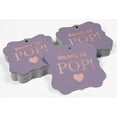 thumbnail image 4 of Inkdotpot Pack Of 100 Ready To Pop Baby Shower Paper Tags DIY Craft Bracket Shape Real Rose Gold Foil Hang Tags, 4 of 6