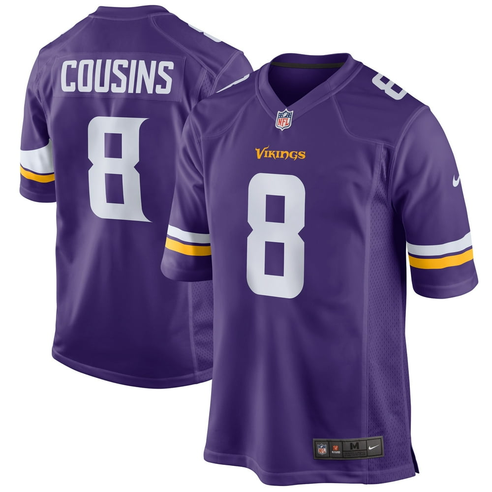 Kirk Cousins Minnesota Vikings Nike Youth Game Jersey Purple