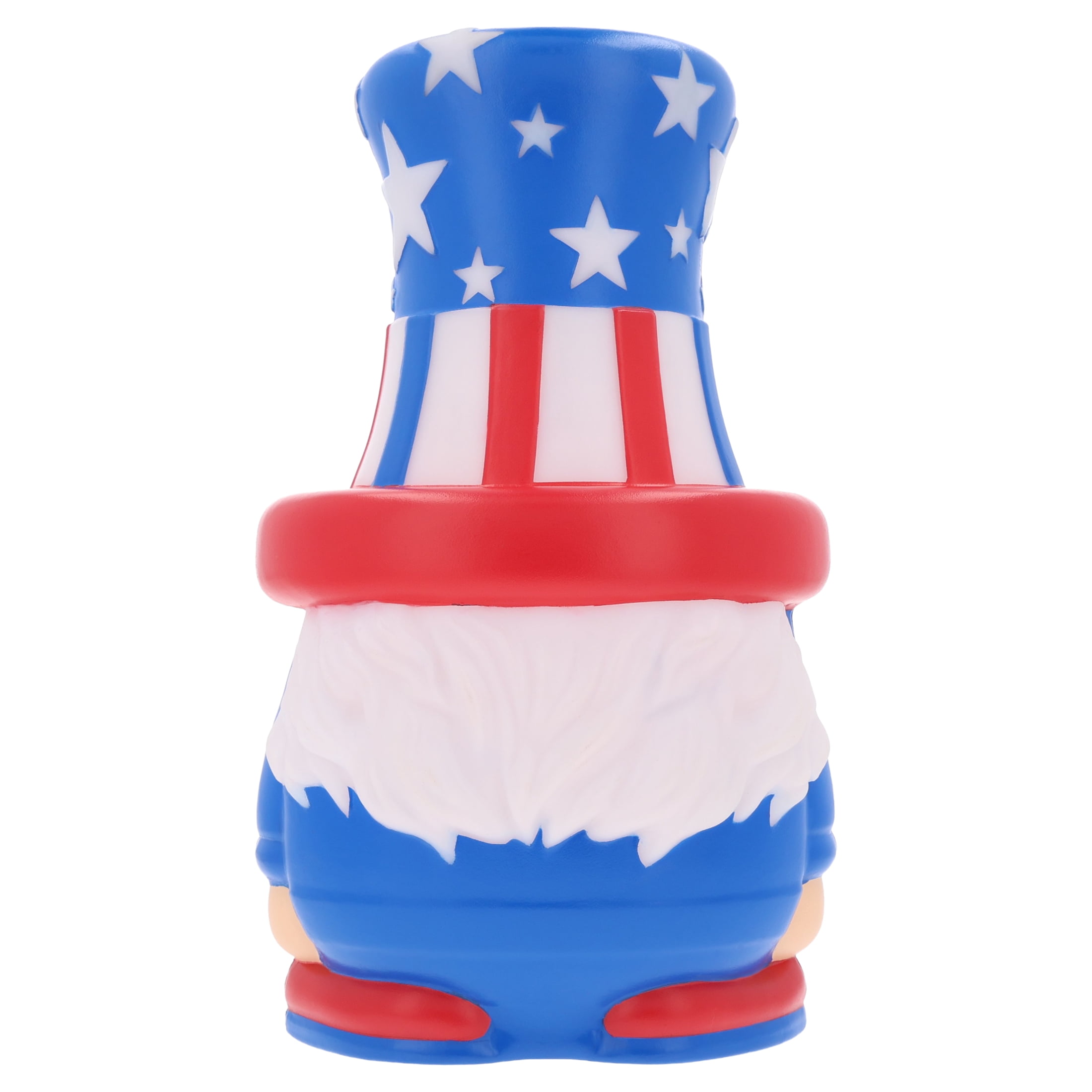 Lighted Blow Mold Gnome Decoration, Red/White/Blue, 14.25", Patriotic by Way To Celebrate