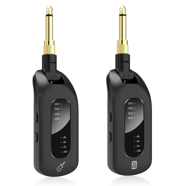 5.8GHz Wireless Guitar Audio System Rechargeable Transmitter and Receiver Electric Guitar Bass Parts Guitar Accessories