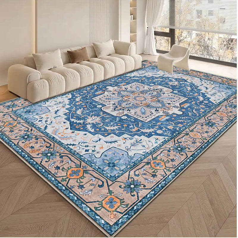 TECHVIDA 5x7 Area Rugs for Living Room Rugs, Modern Abstract Machine Washable Vintage Rugs,Non Slip Carpet,Modern Carpet for Bedroom Dining Room Farmhouse Home