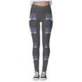 thumbnail image 5 of TAIAOJING Christmas Leggings for Women Leggings For Workout Out Leggings Christmas Print Color Block Pants Soft Stretchy Leggings, 5 of 5