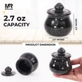 thumbnail image 6 of Radicaln Black Marble Salt Cellar Set of 2 – 3.5" Containers with Lids for Salt and Pepper – Dual Stone Spice Jars for Kitchen or Tabletop Storage, 6 of 7