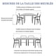 thumbnail image 4 of Funda para muebles de jardín, resistente al agua y al viento, 420D, resistente a los rayos UV, 180 x 120 x 74 cm, color negro, 4 of 5