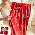 thumbnail image 5 of JWshufel Cozy Soft Fleece Throw Blanket for Nap Time with Christmas Style Flannel Material Suitable As Warm Gift for Holidays and Special Occasions 27.6x39.4in Red, 5 of 6
