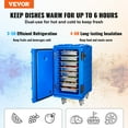 thumbnail image 4 of Double-Buckle Insulated Hot Box Carrier, 127 Qt  Front Load Food Warmer with Handles & Wheels for Commercial Use, 4 of 11
