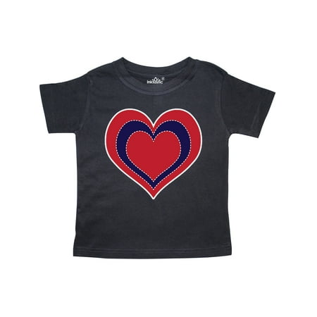 

Inktastic 4th of July Holiday USA Heart Gift Toddler Toddler Girl T-Shirt