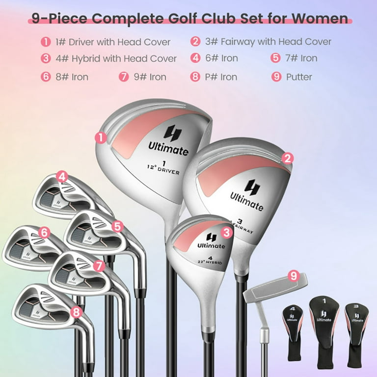 60)⛳レディースクラブ9本セット THE PINK ラウンドへGO