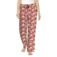 thumbnail image 2 of Picia Cute French Bulldog Womens Soft Woven Cotton Elastic Waistband Sleep Pajama Pant Lounge Sleep Pant With Pockets And Drawstring-Small, 2 of 9
