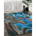 thumbnail image 3 of Ahgly Company Machine Washable Indoor Rectangle Transitional Glacial Blue Ice Blue Area Rugs, 7' x 10', 3 of 7