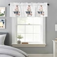 thumbnail image 4 of Cute Cow Farmhouse Animal Valances for Windows,Kitchen Valance Rod Pocket Short Curtain, Country Sheep Pig Chicken Valance Curtain Window Valances for Bedroom Bathroom Living Room 60x18in, 4 of 9