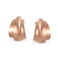 thumbnail image 2 of Bling Jewelry Womens  Half Hoop Clip On Earrings Polished Rose Gold, 2 of 4