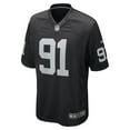 thumbnail image 2 of Men's Nike Bilal Nichols Black Las Vegas Raiders Game Player Jersey, 2 of 4