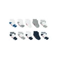 thumbnail image 2 of Hanes Infant/Toddler Boys' Ankle Socks, Gripper Foot Bottoms, 10-Pairs Blue/White/Grey Assorted 12MTH, 2 of 4