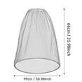 thumbnail image 3 of Paquete de 2 Mosquiteras Grandes de 99 X 66 cm, Mosquitera Extragrande, Ideal para la Mayoría de Sombreros y Jardinería, Color Gris., 3 of 5
