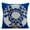 22. Royal Blue (Turkey Treasure), variant on Euro Sham Cover, Light Blue European Shams 26x26 inch (65x65 cm), Linen Euro Pillow Shams, Sea Creatures, Shell, Sea Creatures, Sea Thyme, Pearl, Beach Style Euro Size - Swirl Twirl