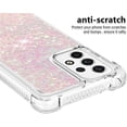 thumbnail image 4 of Compatible with Samsung Galaxy A53 5G Case Glitter Liquid Cute Clear Phone Case Floating Quicksand Shockproof Protective Bumper Silicone Soft TPU Case for Samsung Galaxy A53 5G Star Pink YB, 4 of 12