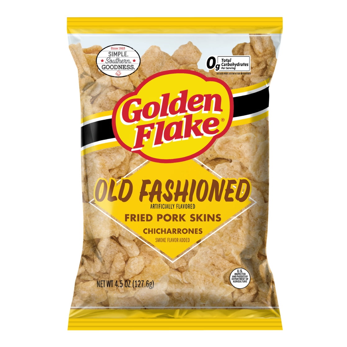 (3 pack) 4.5 oz Golden Flake Old Fashioned Pork Skins