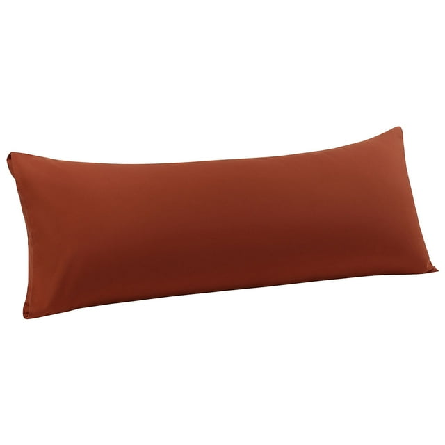 Unique Bargains Taie d'Oreiller Soyeuse en Microfibre Housse de Traversin avec Fermeture Enveloppe