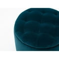 thumbnail image 2 of Denver Round Fabric Storage Ottoman (Vert), 2 of 4