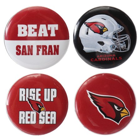 - Arizona Cardinals WinCraft Team Logos & Beat Opponent 4-Pack Pin Set - No Size