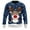 Blue, variant on Wdgfv Festive Holiday Graphic Print Crew Neck Sweatshirt For Men And Women Cozy Casual Christmas Celebration Apparel