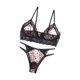thumbnail image 4 of Traje encantador de mujer Encaje Escote en V suave Correa encantadora Traje de ropa interior encantador, M Inevent XX000119-02, 4 of 7