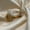 Gold, variant on Women's Medium Silver Pave Style Hoop Earrings by Howard's