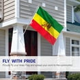 thumbnail image 3 of Anley Fly Breeze 3x5 Foot Ethiopia Flag with Lion - Vivid Color and UV Fade Resistant - Canvas Header and Double Stitched - Ethiopian Lion of Judah Flags Polyester with Brass Grommets 3 X 5 Ft, 3 of 7