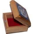 thumbnail image 2 of Holy Land Market First Communion Box - Rosary Box - Bethlehem Olive Wood (Ceramic - God Bless Our Home), 2 of 3